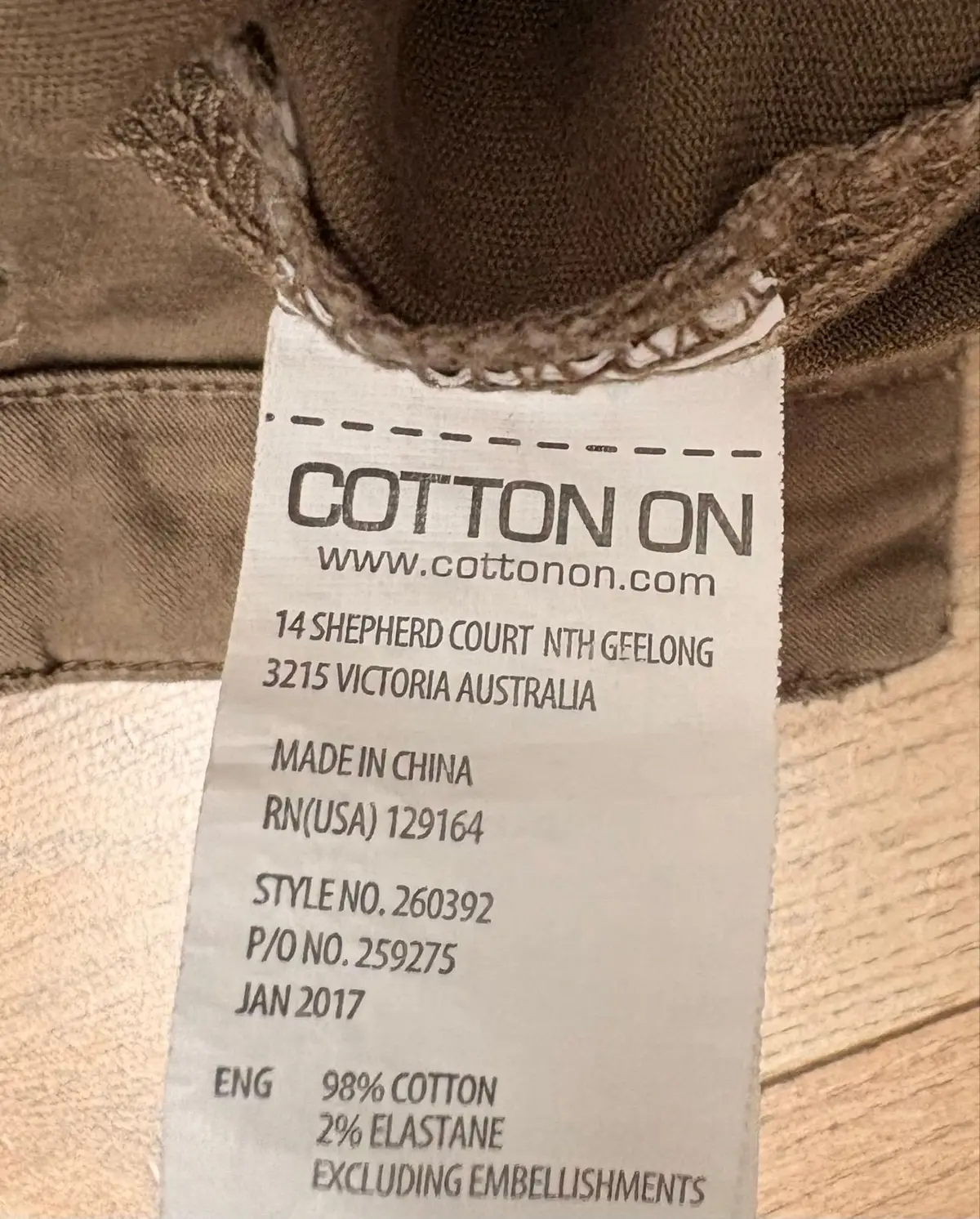 Cotton On Olive Green Cargo Pants