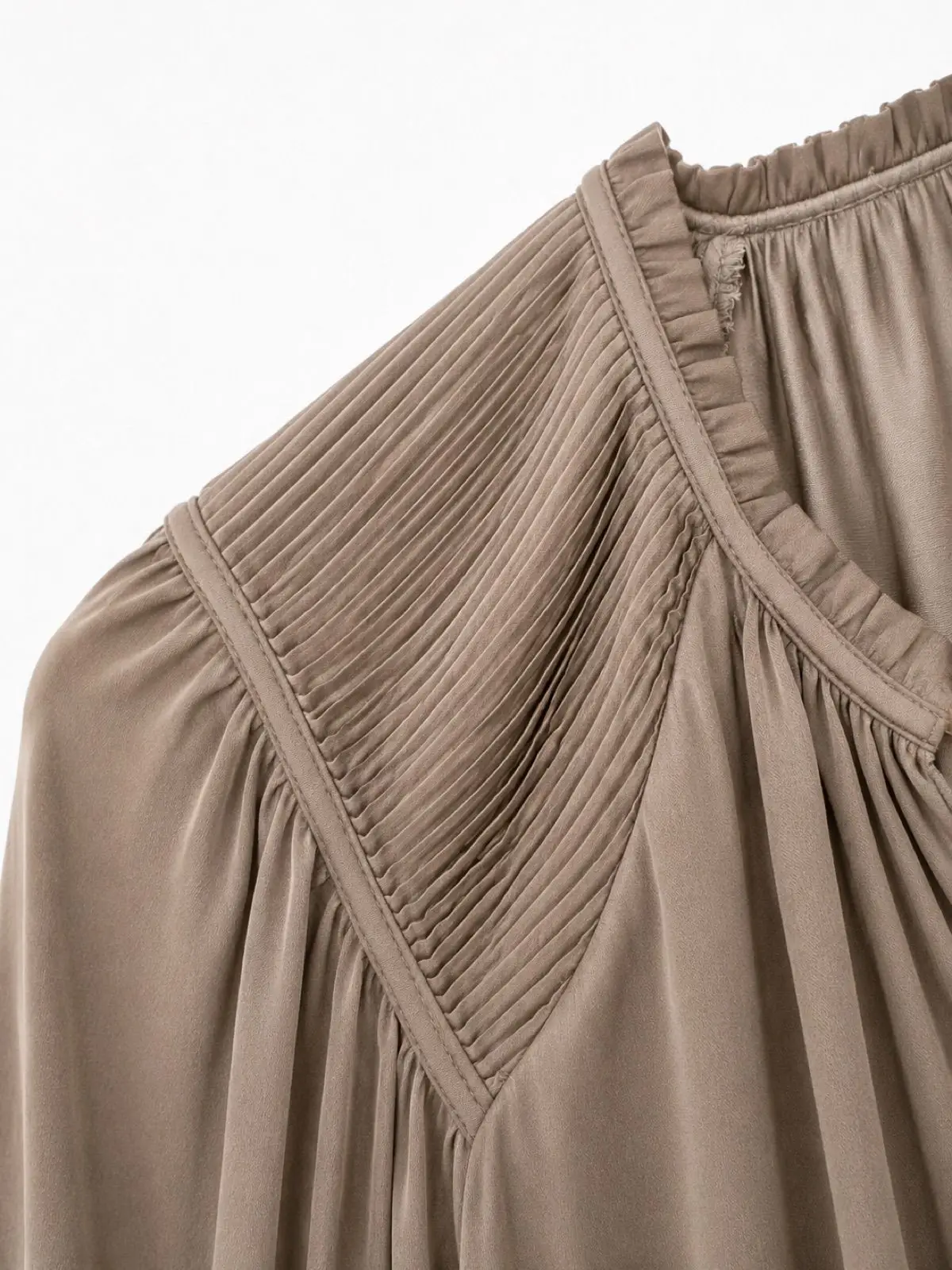 Witchery Olive Green Long Sleeve Blouse Size 6