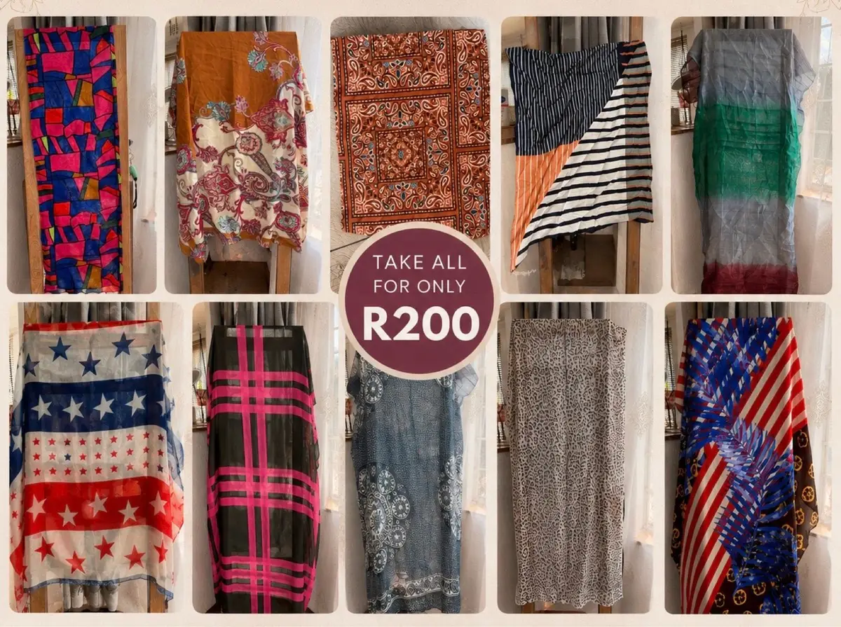 Multicolor Geometric Print Scarf
