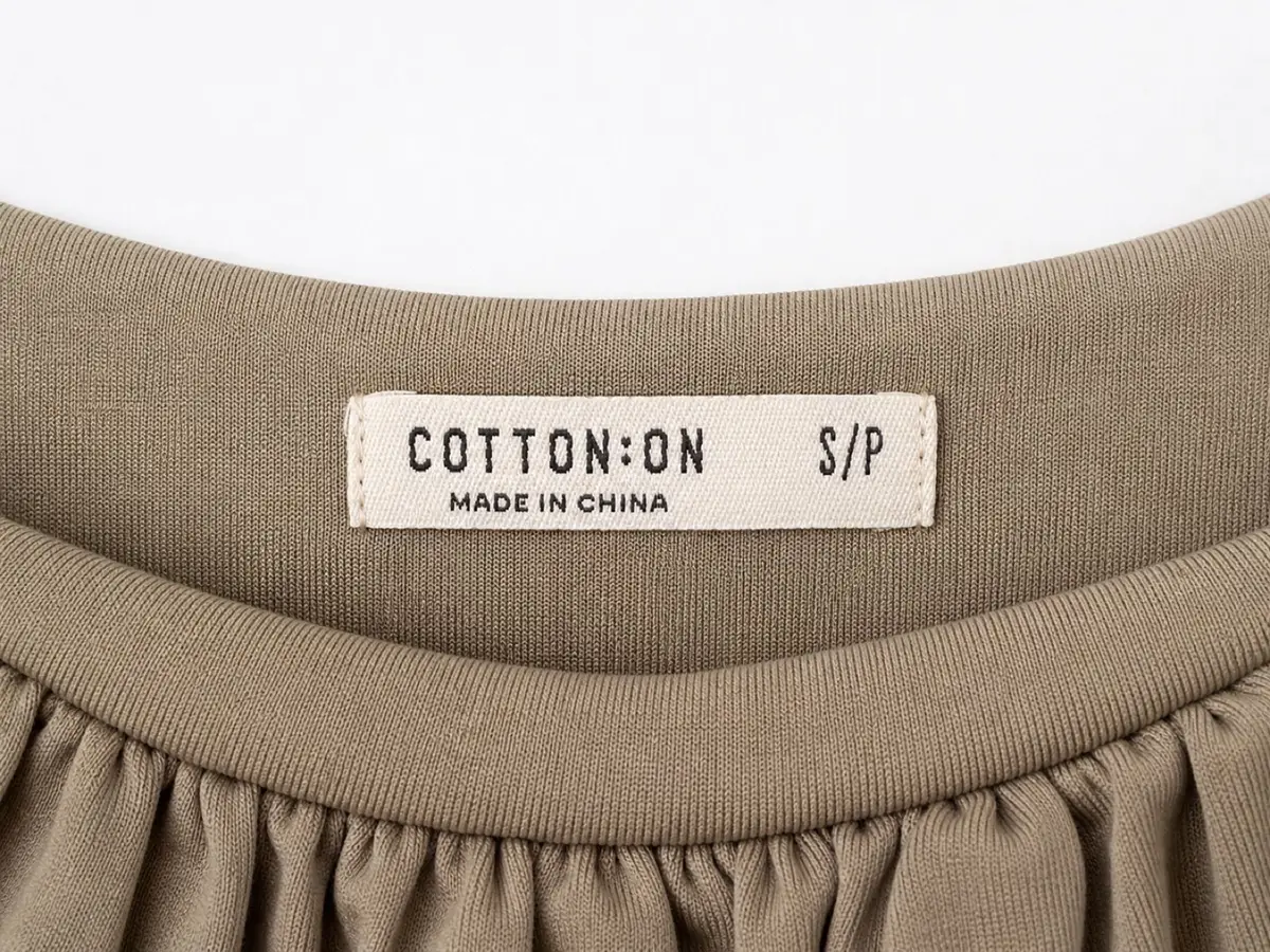 Cotton On Olive Green Ruched Crop Top