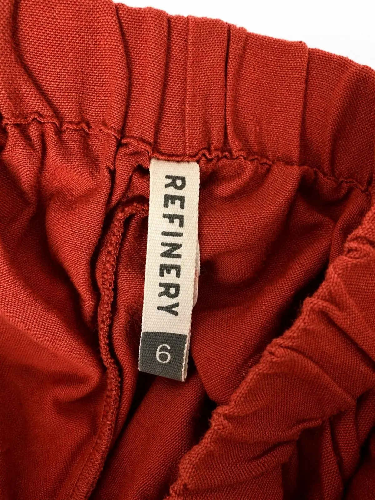 Refinery Rust Orange Wrap Skirt Size 6