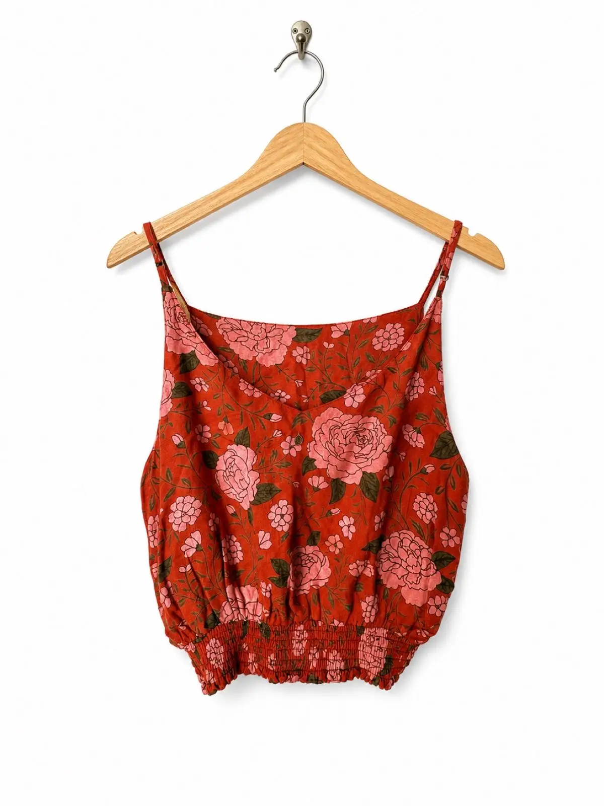 Billabong Floral Print Cami Top Red Size 12