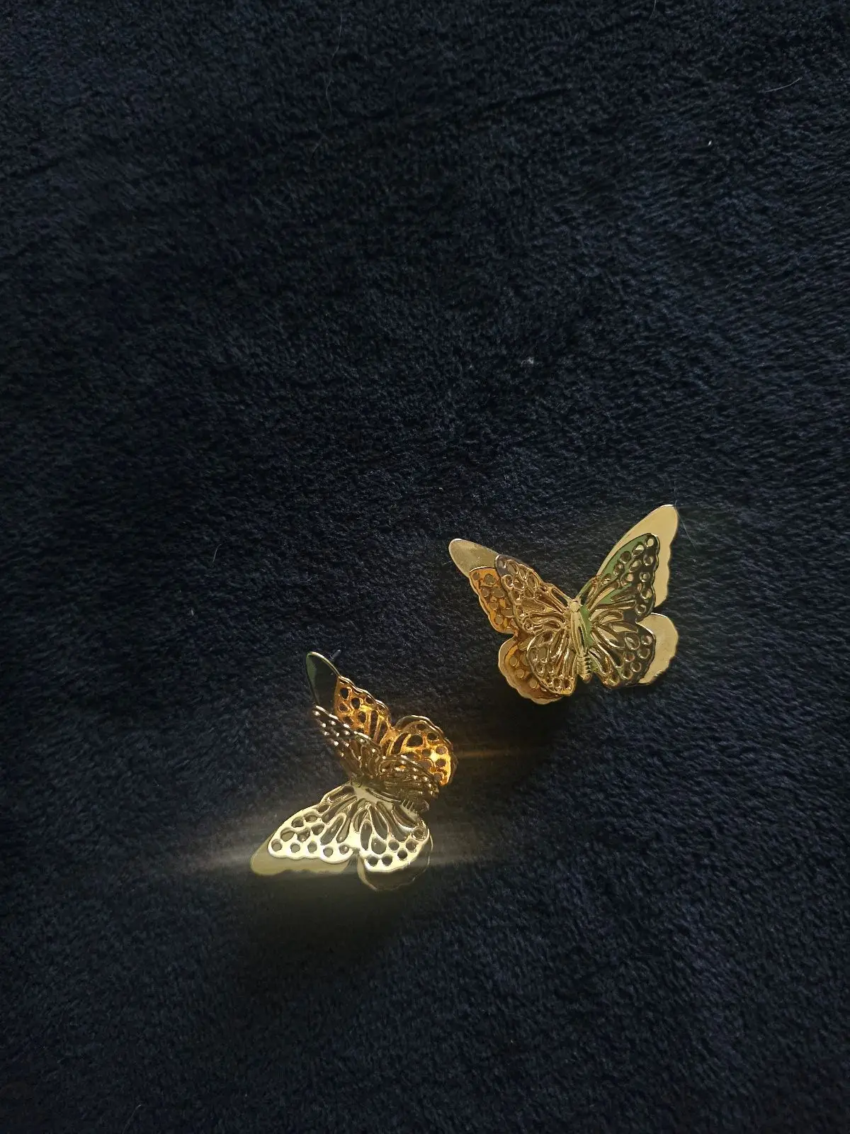 Gold Butterfly Earrings
