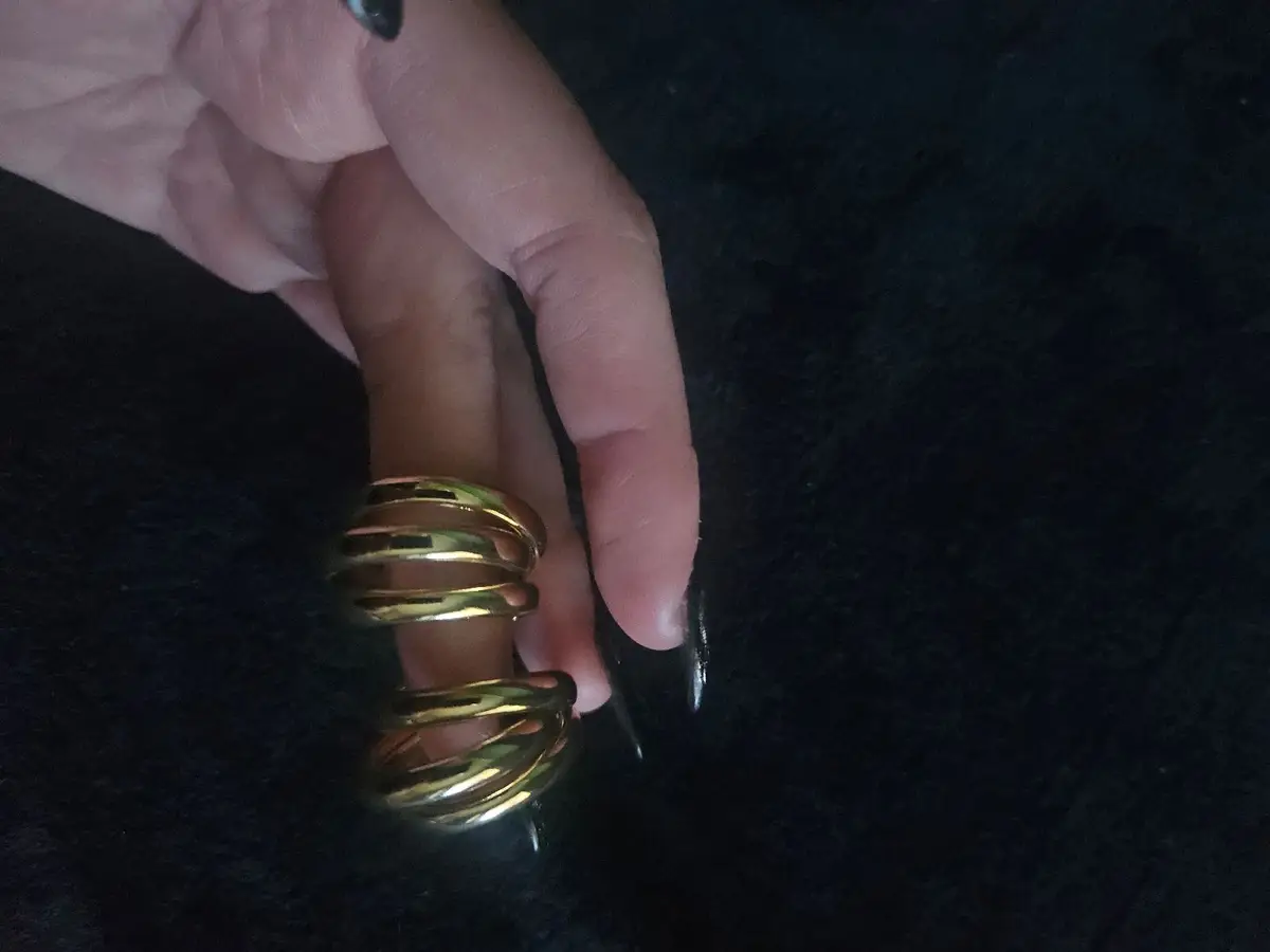 Gold Tone Hoop Earrings