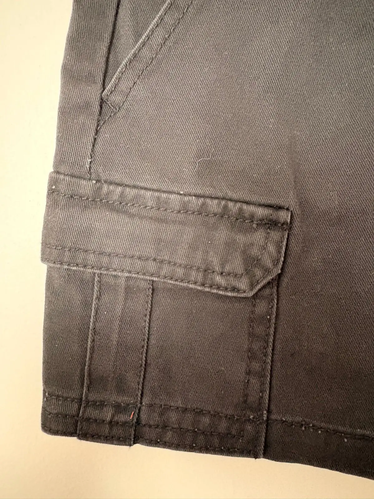 Cotton On Dark Grey Cargo Denim Skirt