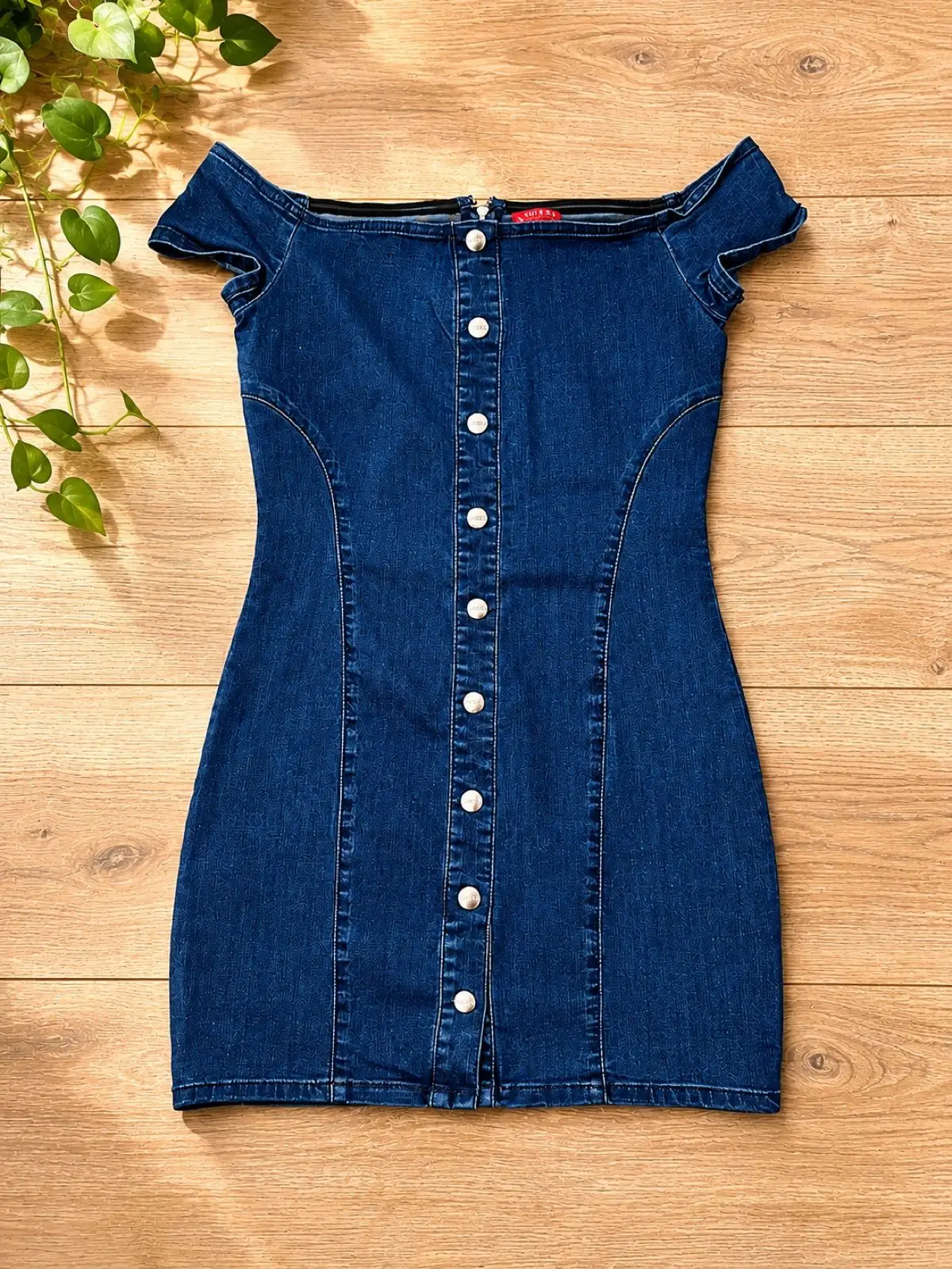 Guess Denim Button-Front Dress