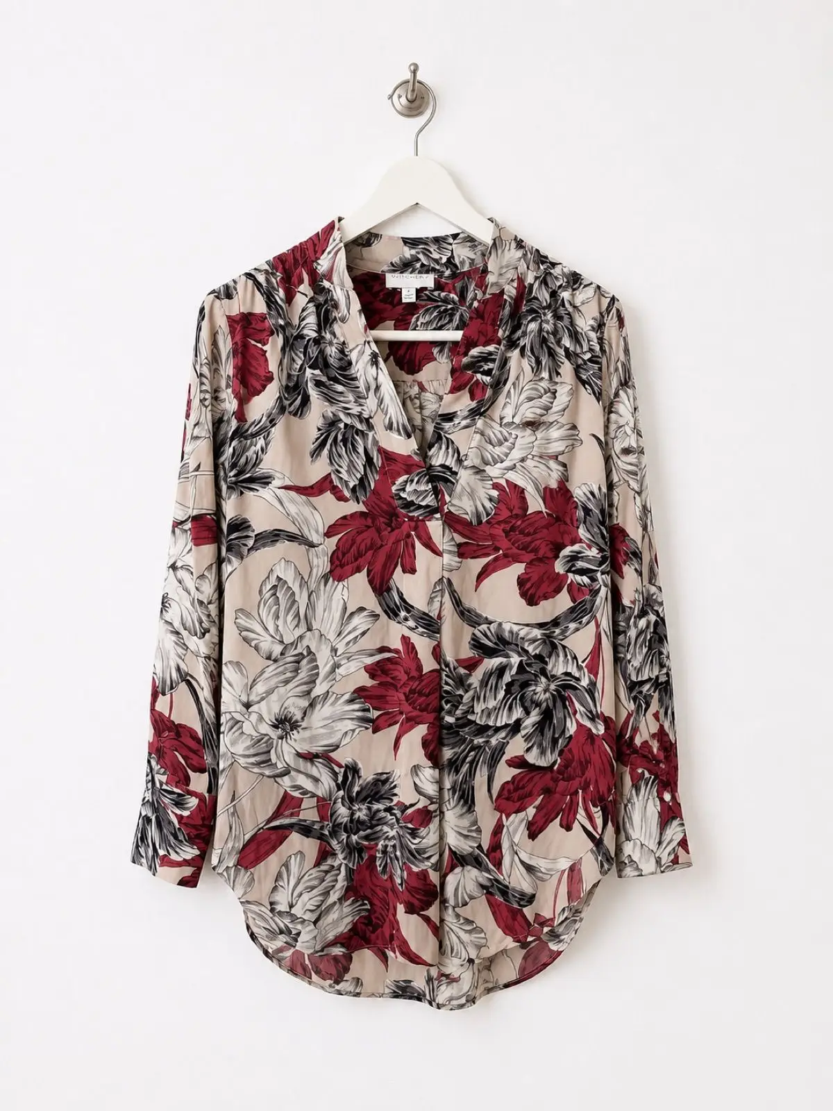 Witchery Floral Print Long Sleeve Blouse