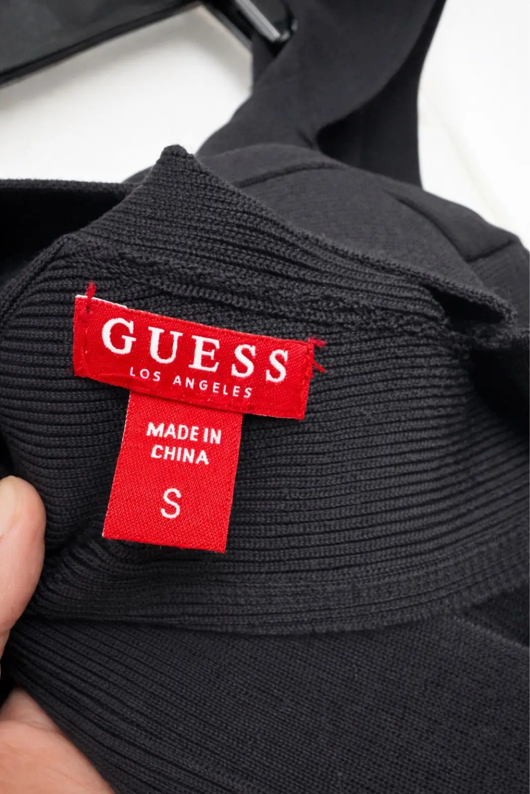 Guess Black Bandage Crop Top