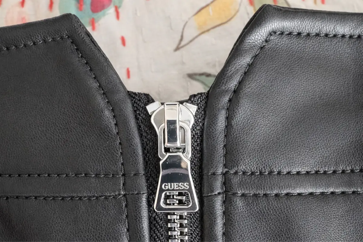 Guess Black Faux Leather Mini Skirt