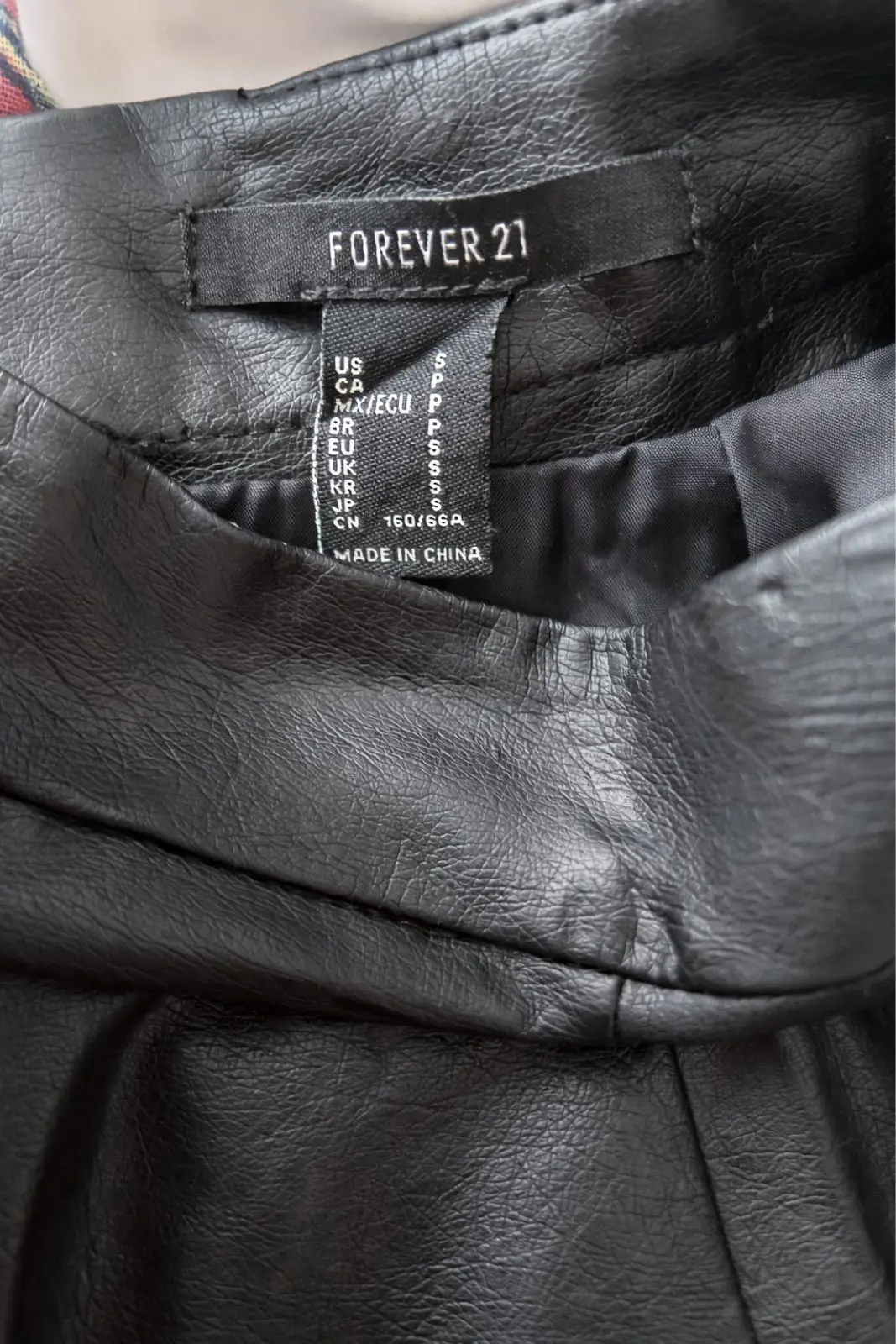 Forever 21 Black Faux Leather Skirt