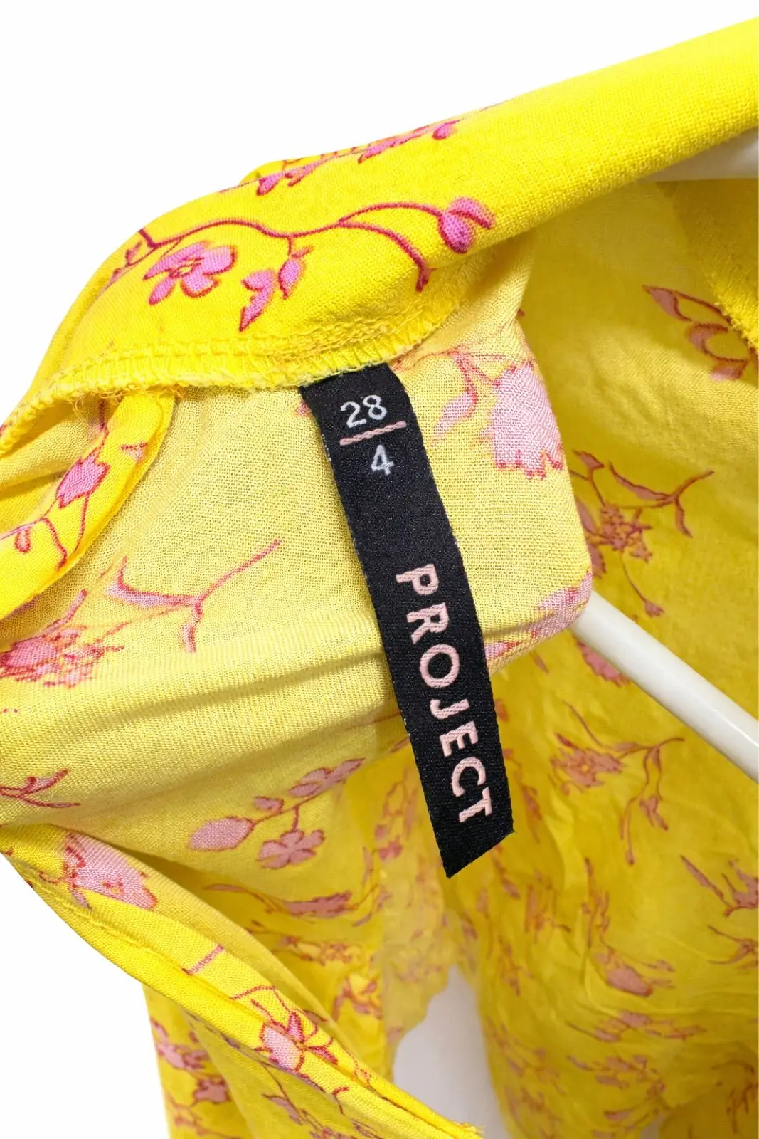 Yellow Floral Long-Sleeve Blouse