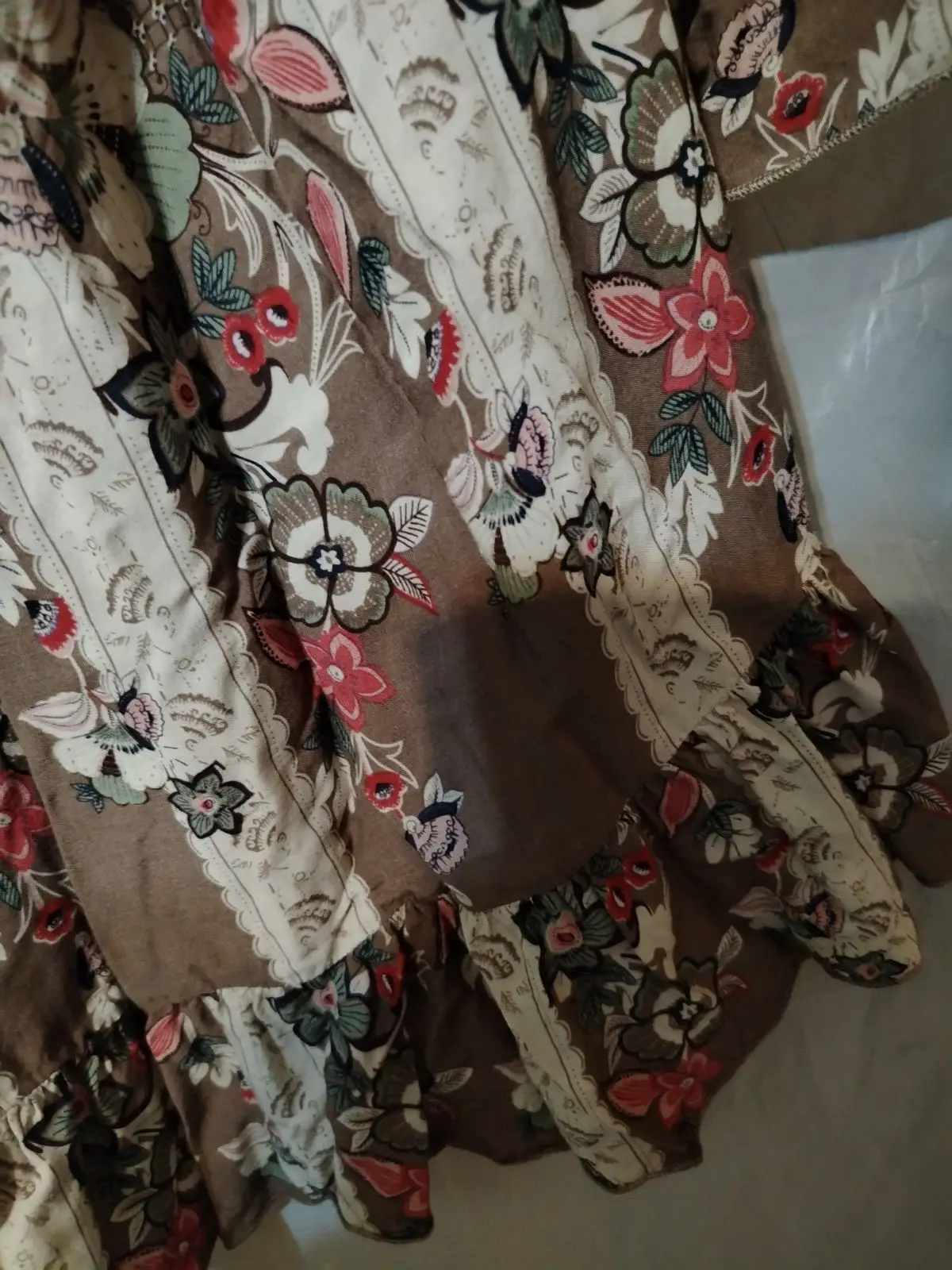 Contempo Casuals Boho Floral Top Size 24