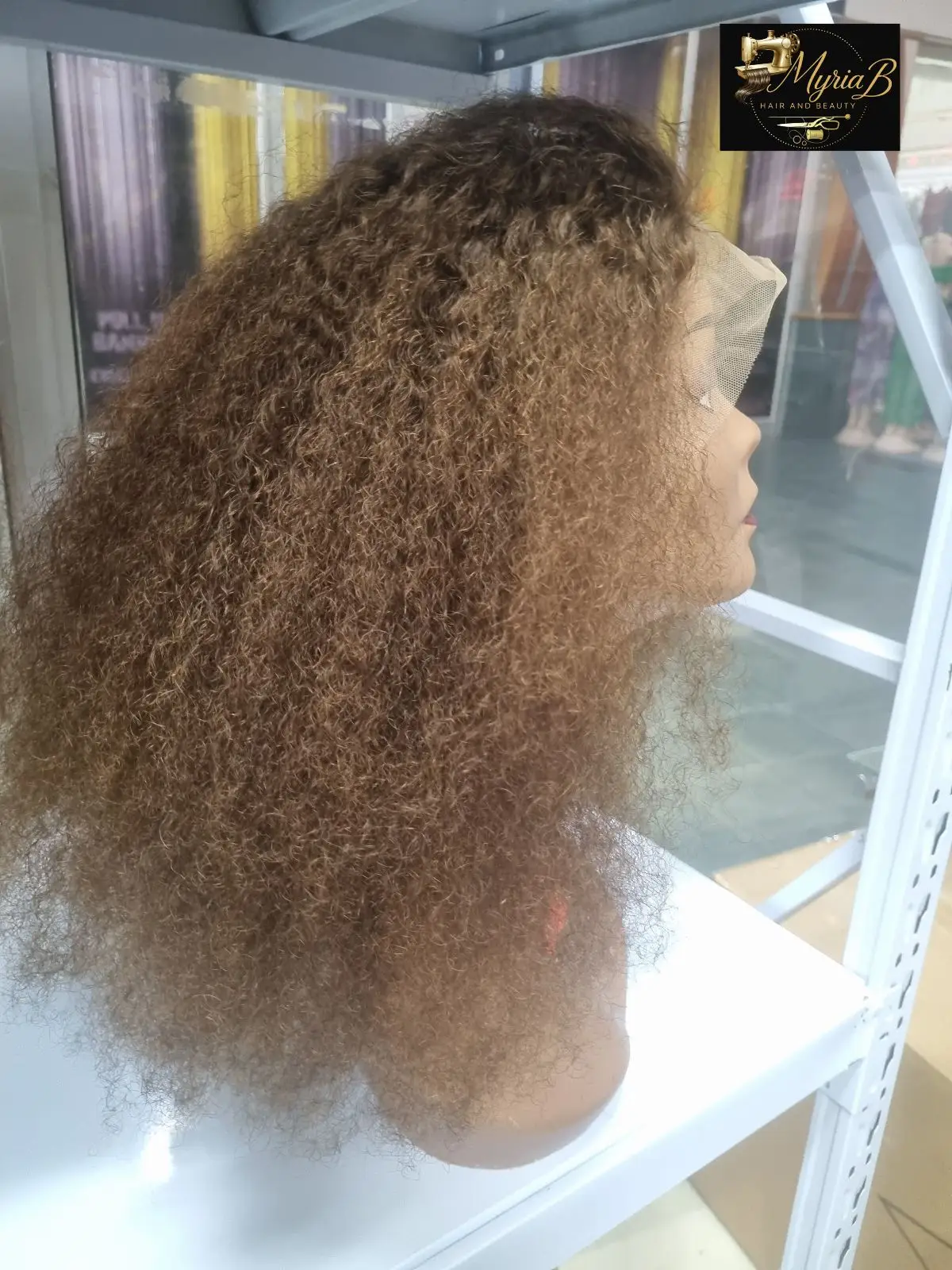 Brown Curly Lace Front Wig