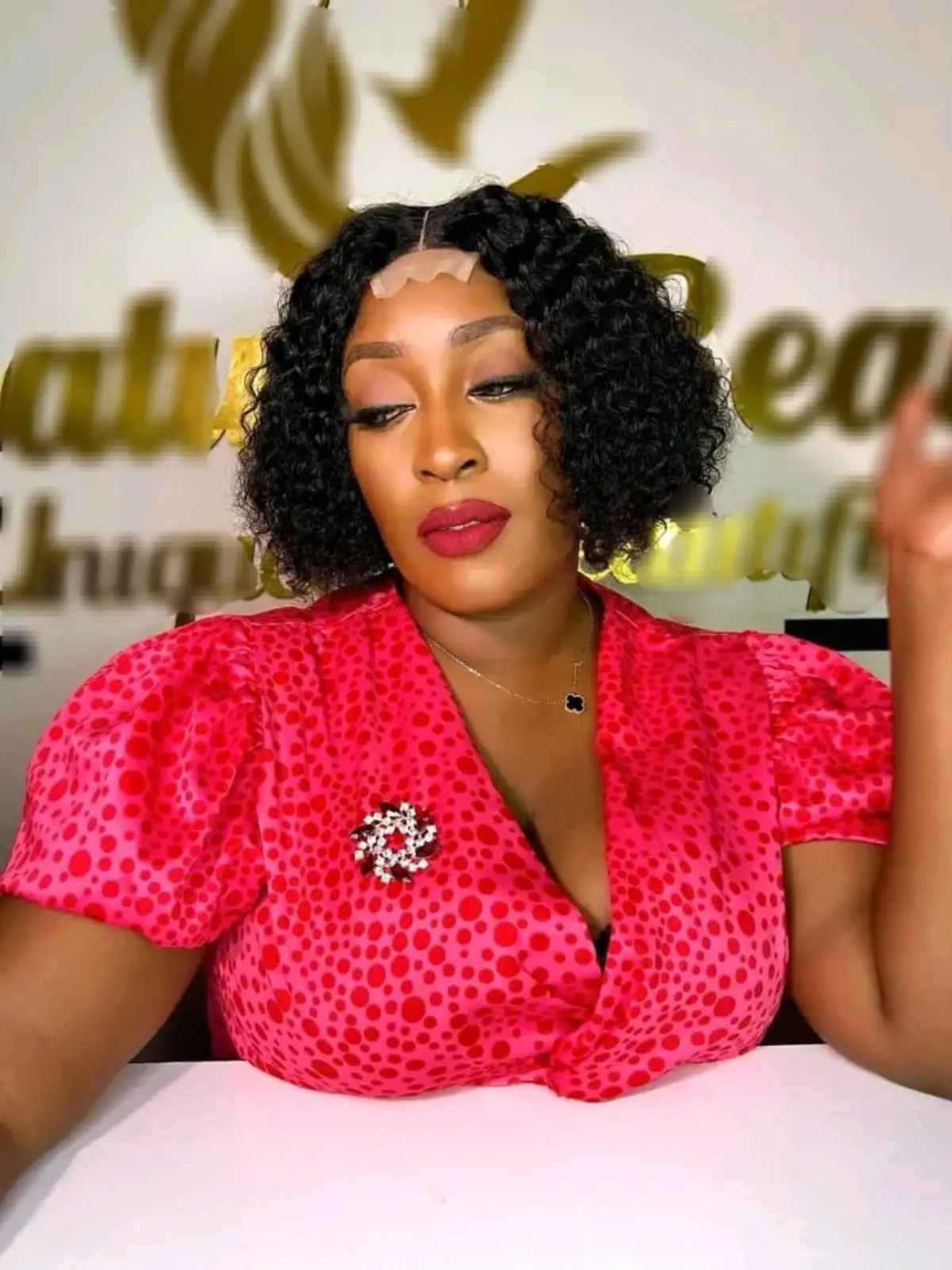 Short Black Curly Wig