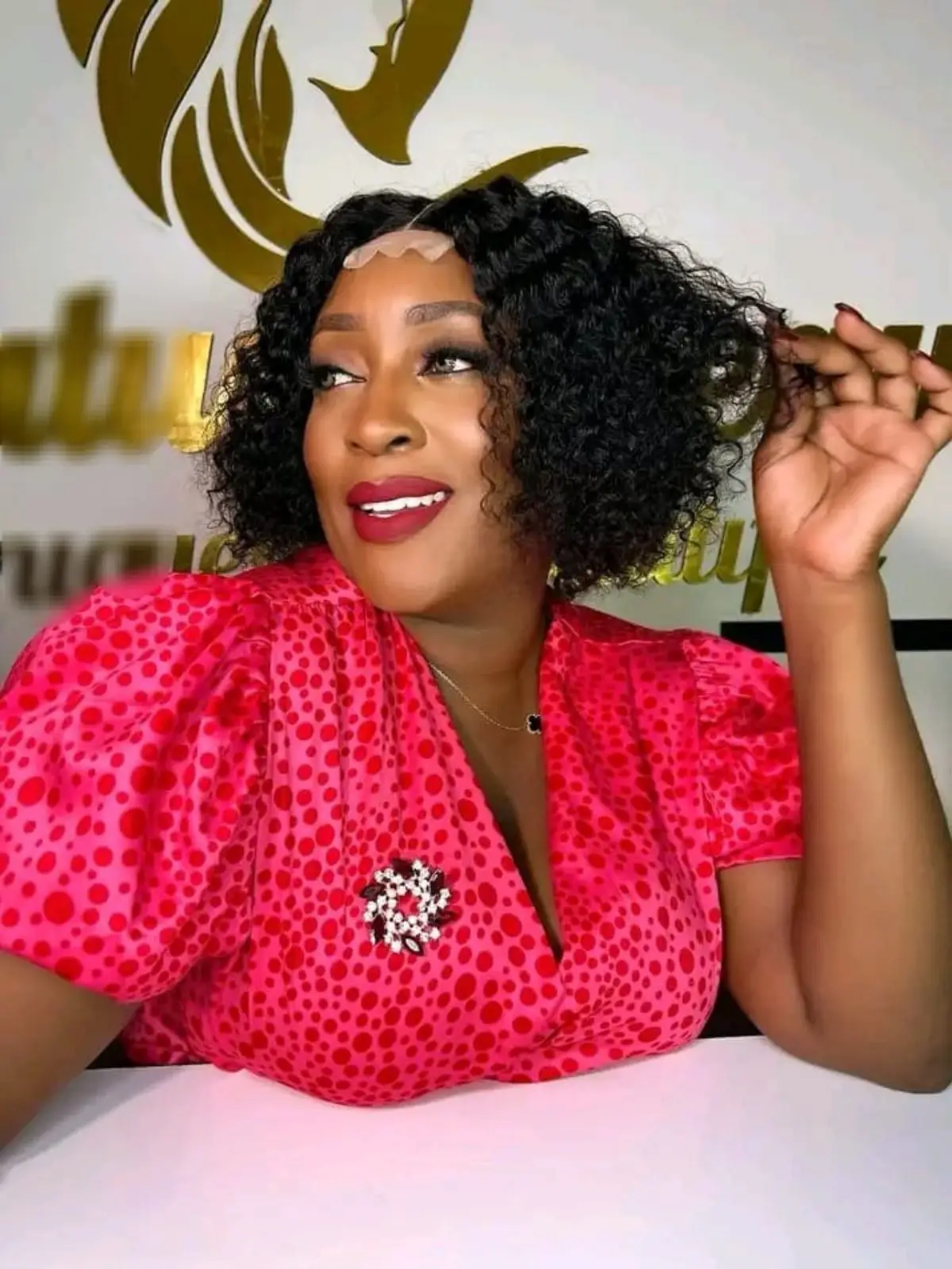 Short Black Curly Wig