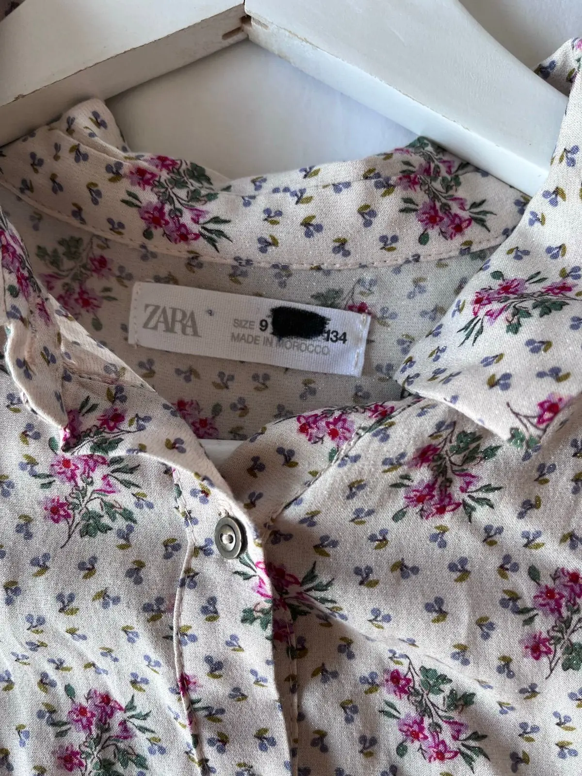 Zara Floral Long Sleeve Smock Dress