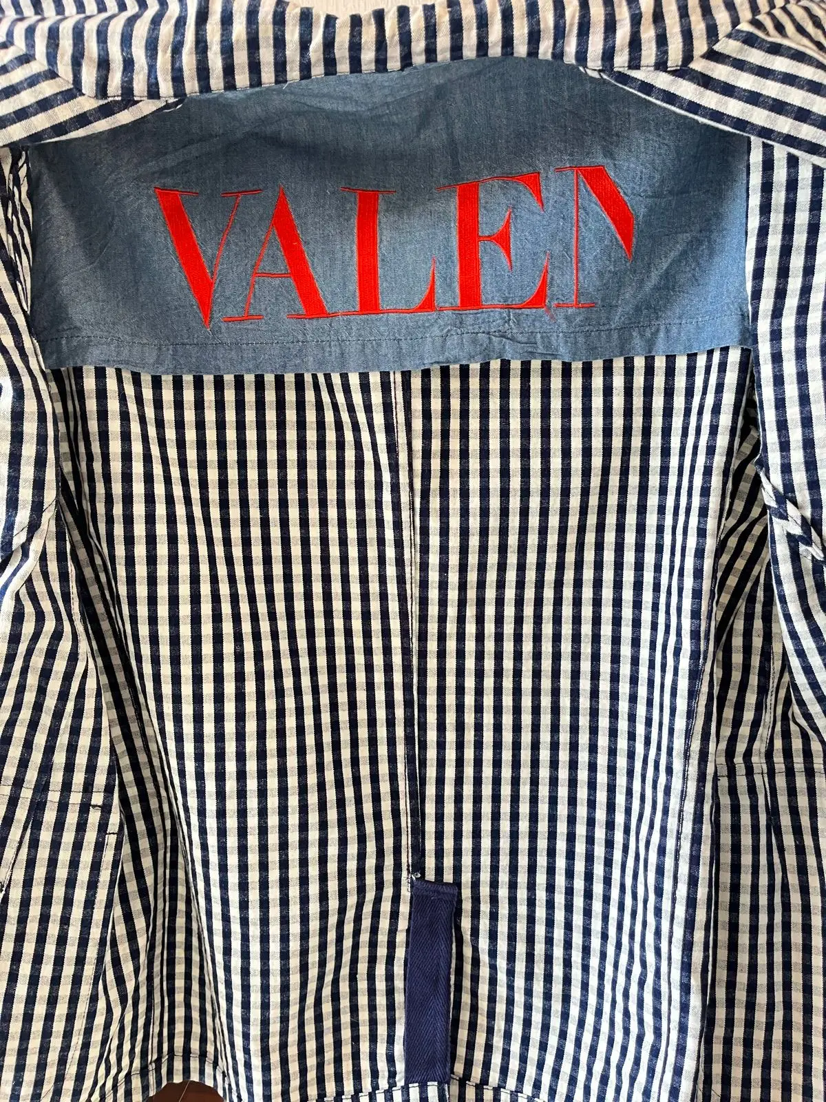 Valentino Gingham Pattern Button-Up Shirt