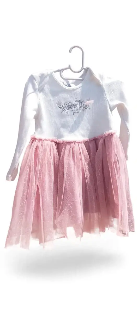 Baby girl dresses: Red Xmas, Navy Coudroy and pink and white naartjie dress