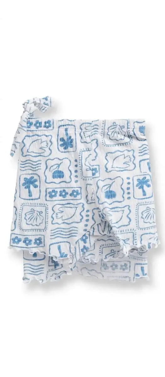 Baby girl bundle: dress, 2 piece summer shorts with sleeveless top and swimwear with a cap