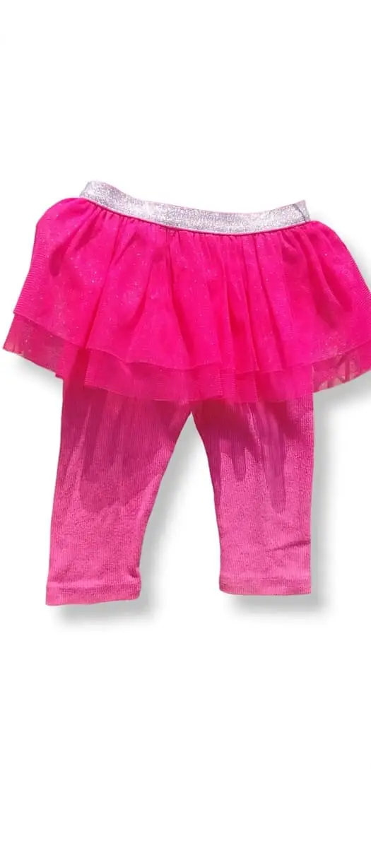 Baby girl bundle: Springbok dress, golf t shirt and pink tights with tulle