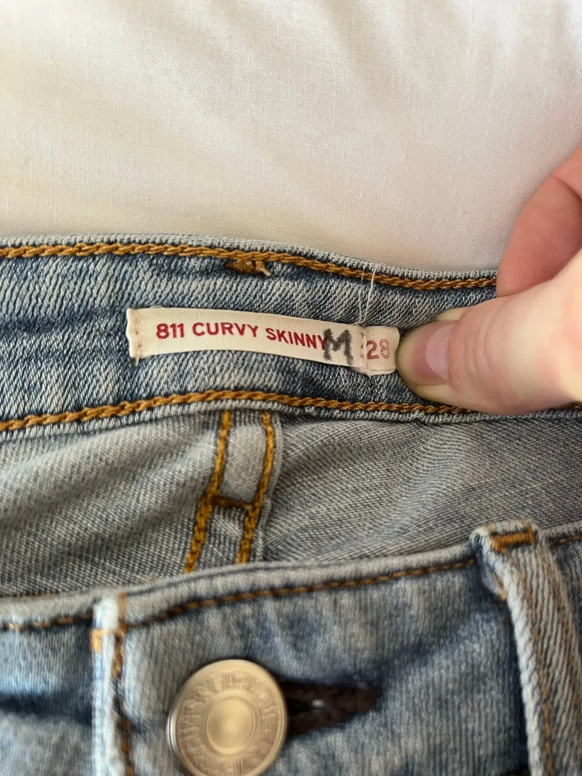 Levi's Distressed Light Wash Jeans