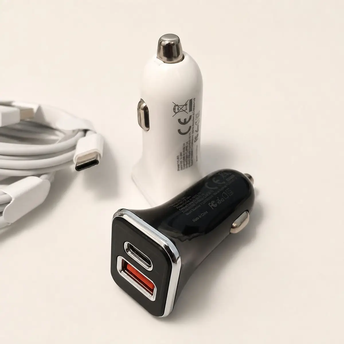 Generic White USB Car Charger