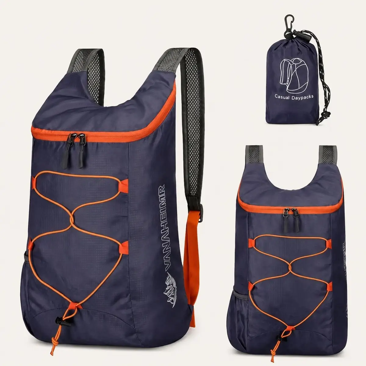 Vanaheimr Lightweight Grey and Blue Backpack