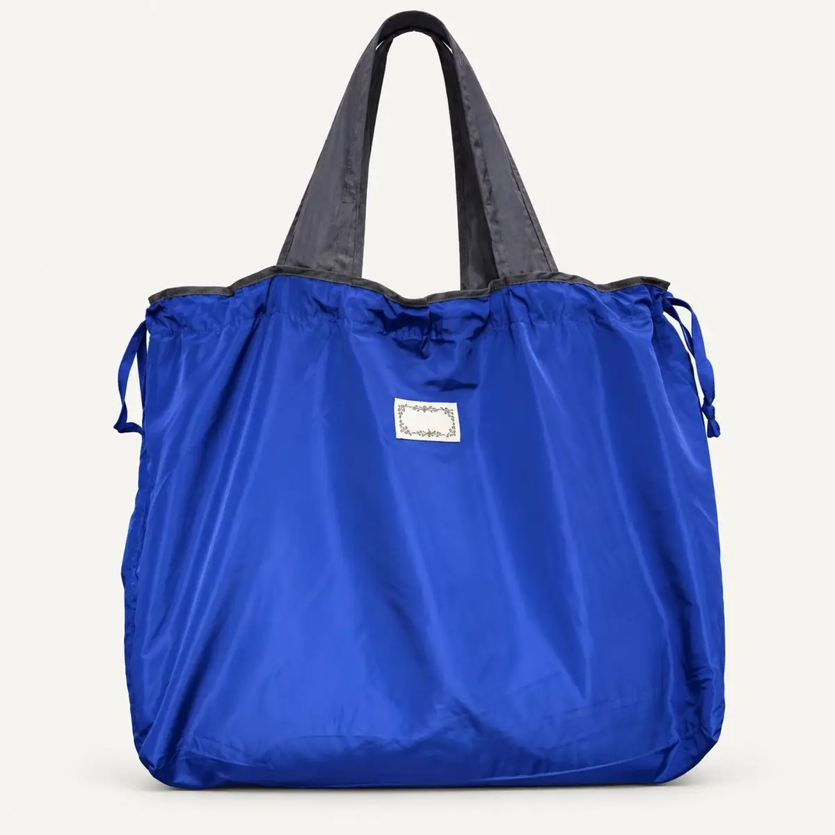 Purple and Green Nylon Tote Bag