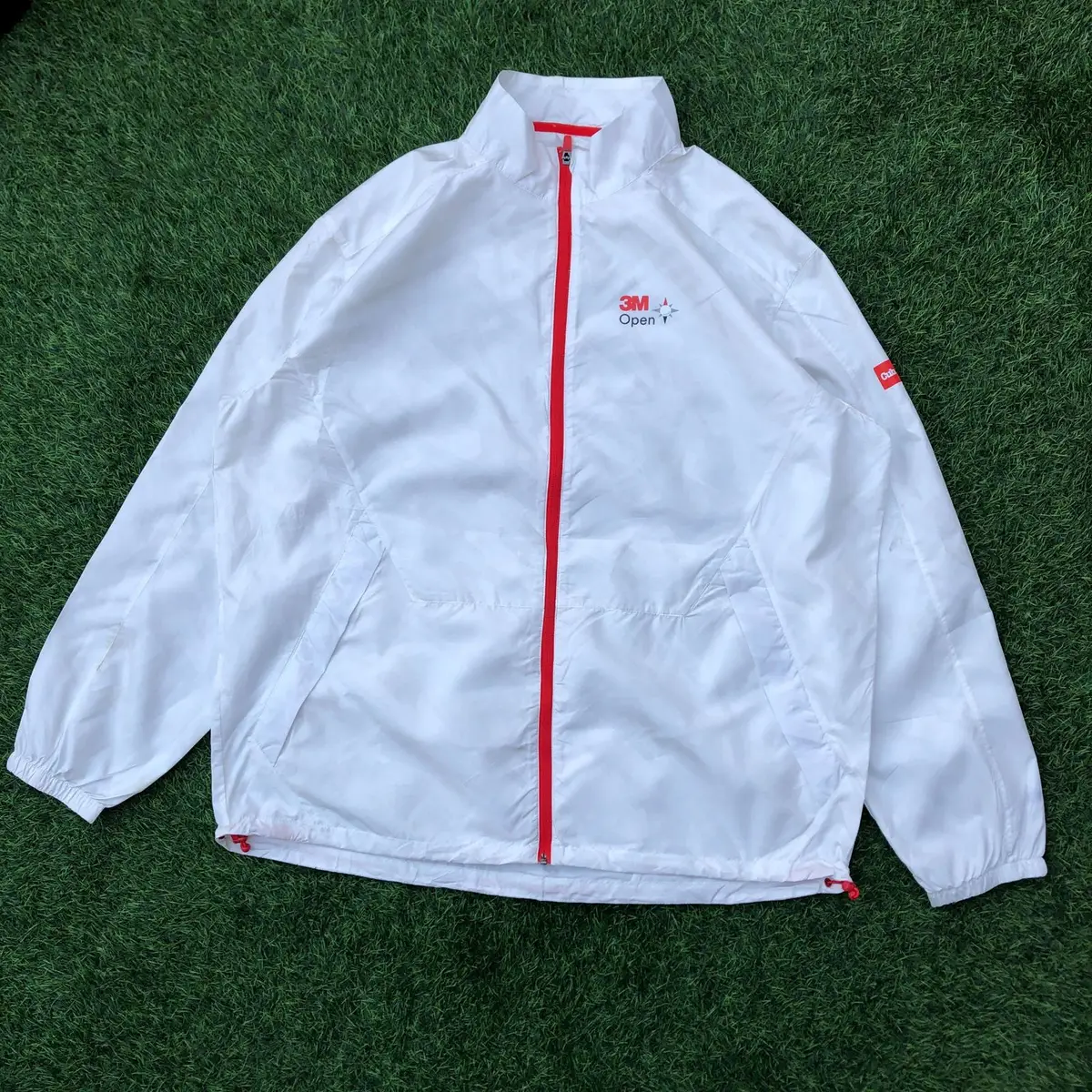3M Open Branded White Windbreaker Jacket