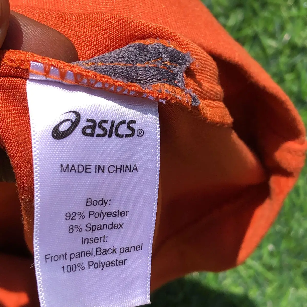 Asics Orange Quarter-Zip Running Top