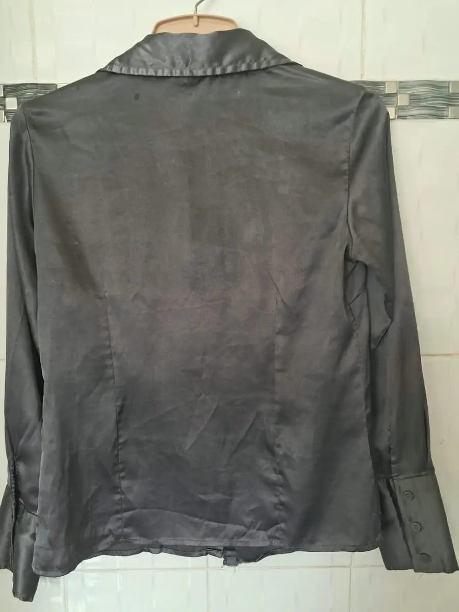 ✨ PRELOVED: IMAGE Ladies Satin Button-Up Blouse – Size 32