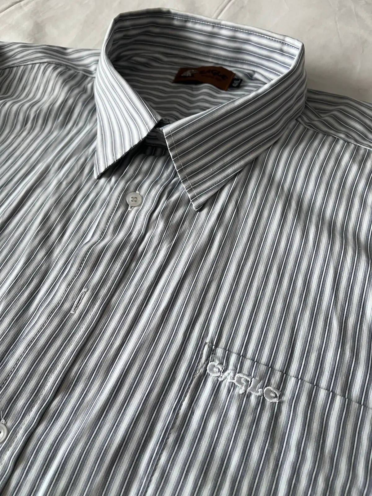 Eagle Clothing Striped Long Sleeve Button-Up Shirt
