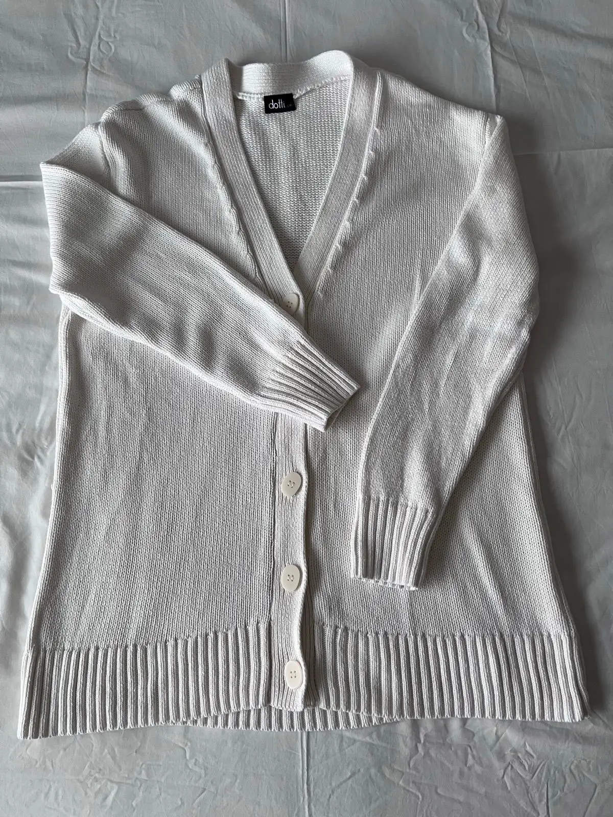 Dotti White Knit Cardigan