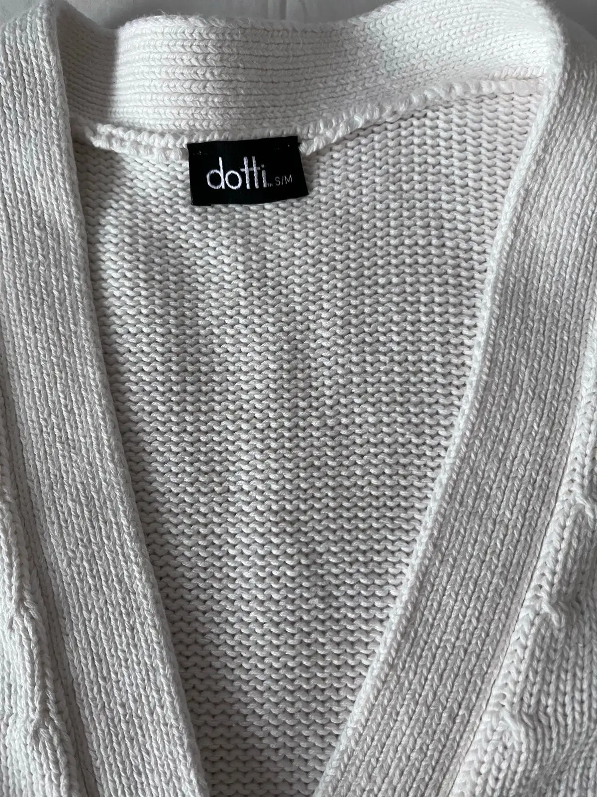 Dotti White Knit Cardigan