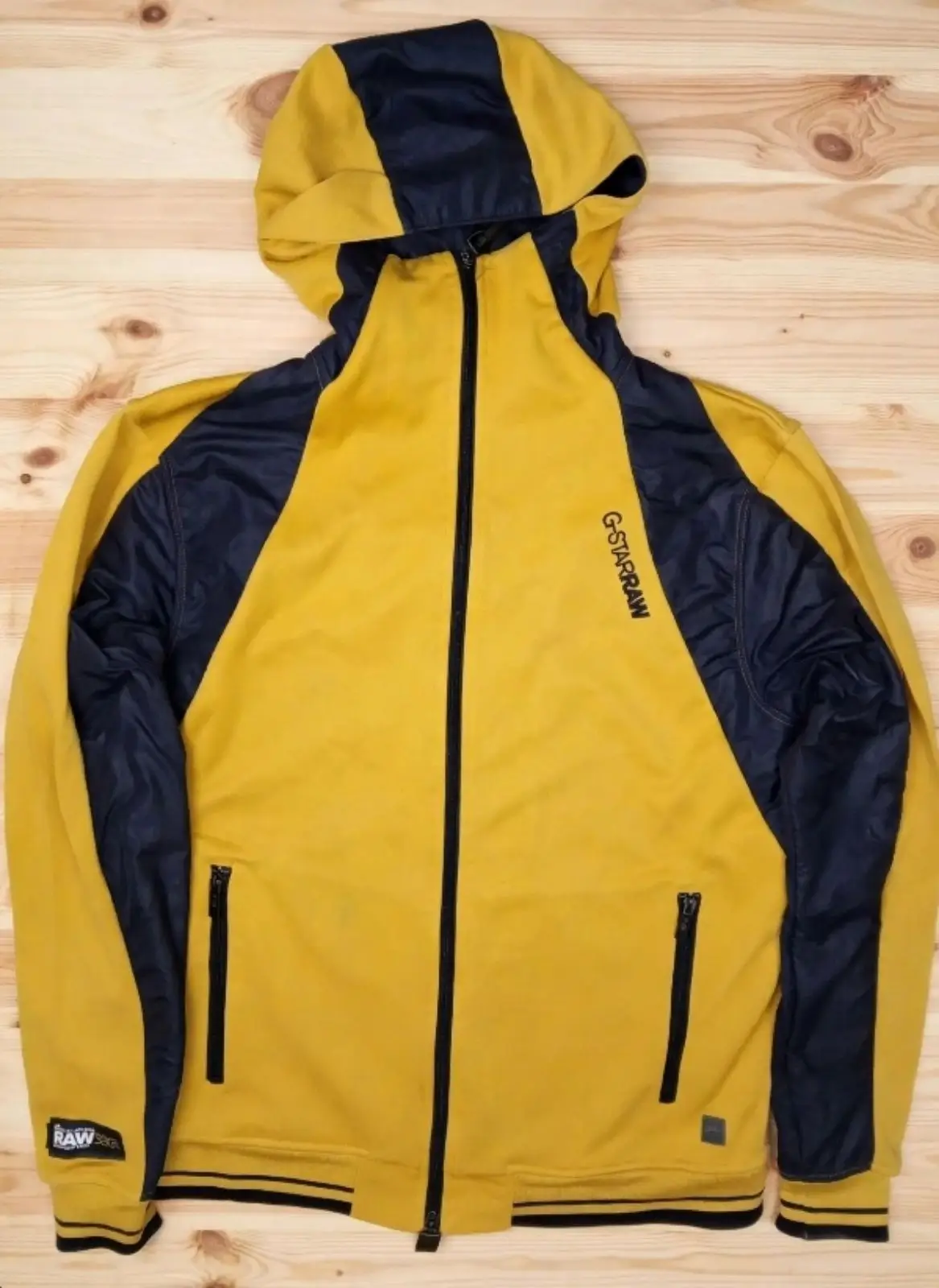 G-Star RAW Yellow and Dark Blue Zip Jacket