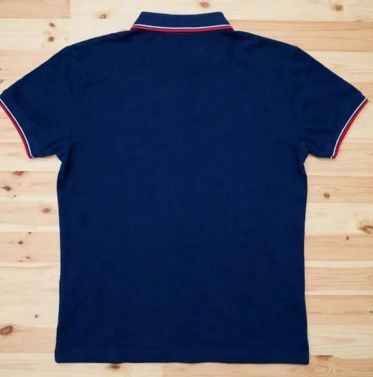 Diesel Blue Polo Shirt with Red and White Trim