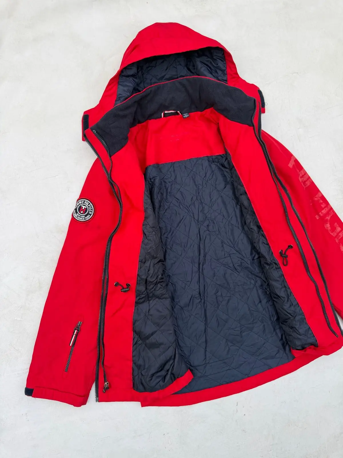 Tommy Hilfiger Red Hooded Jacket