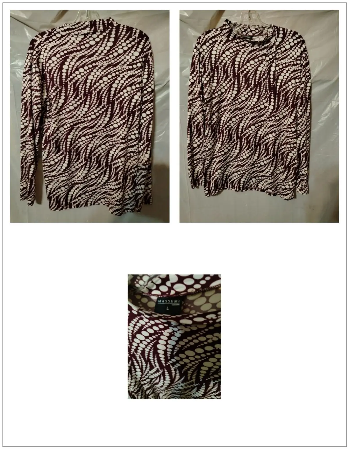 Massumi Patterned Long Sleeve Top