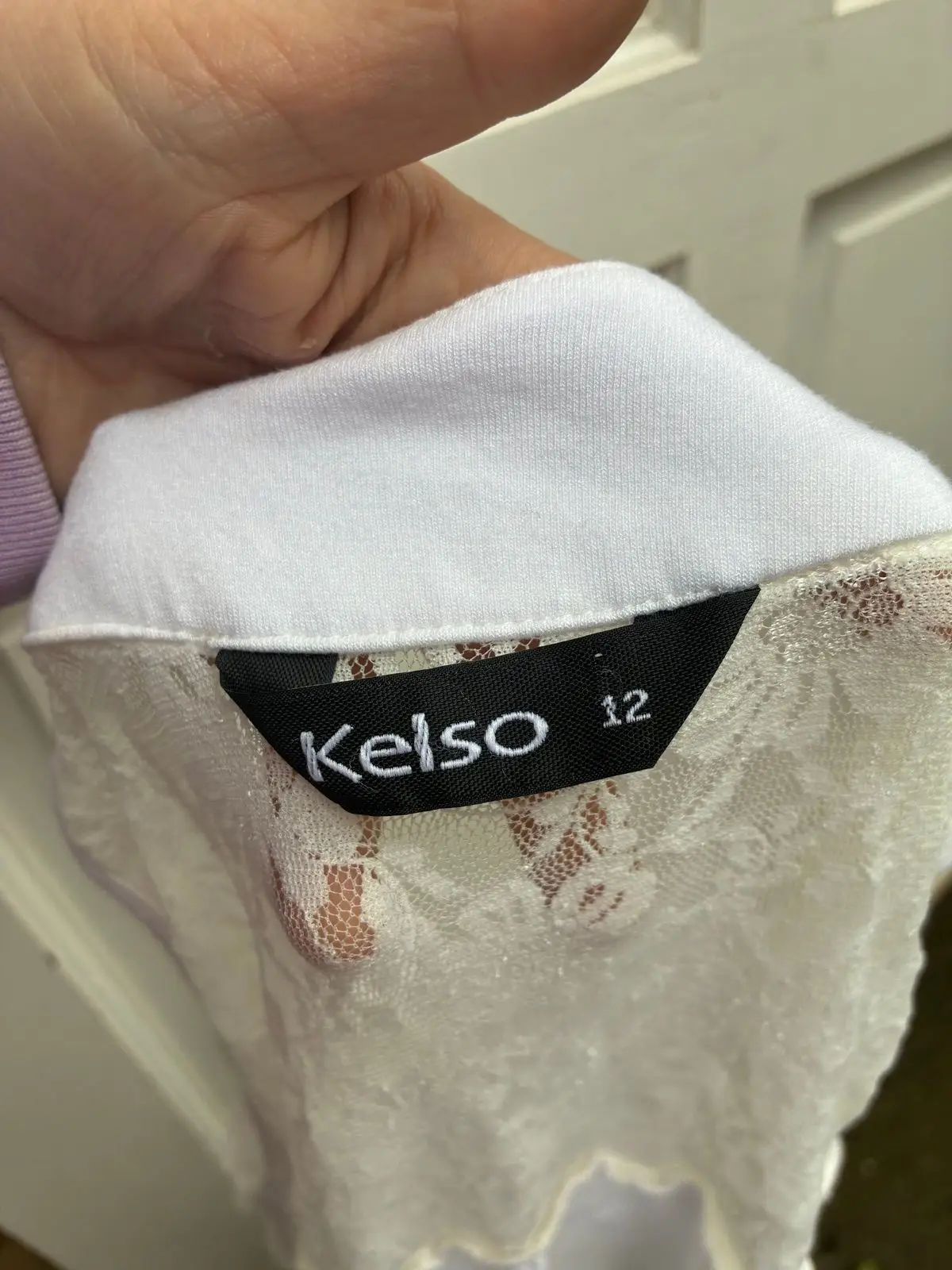 Kelso White Sleeveless Ruffle Top Size 12