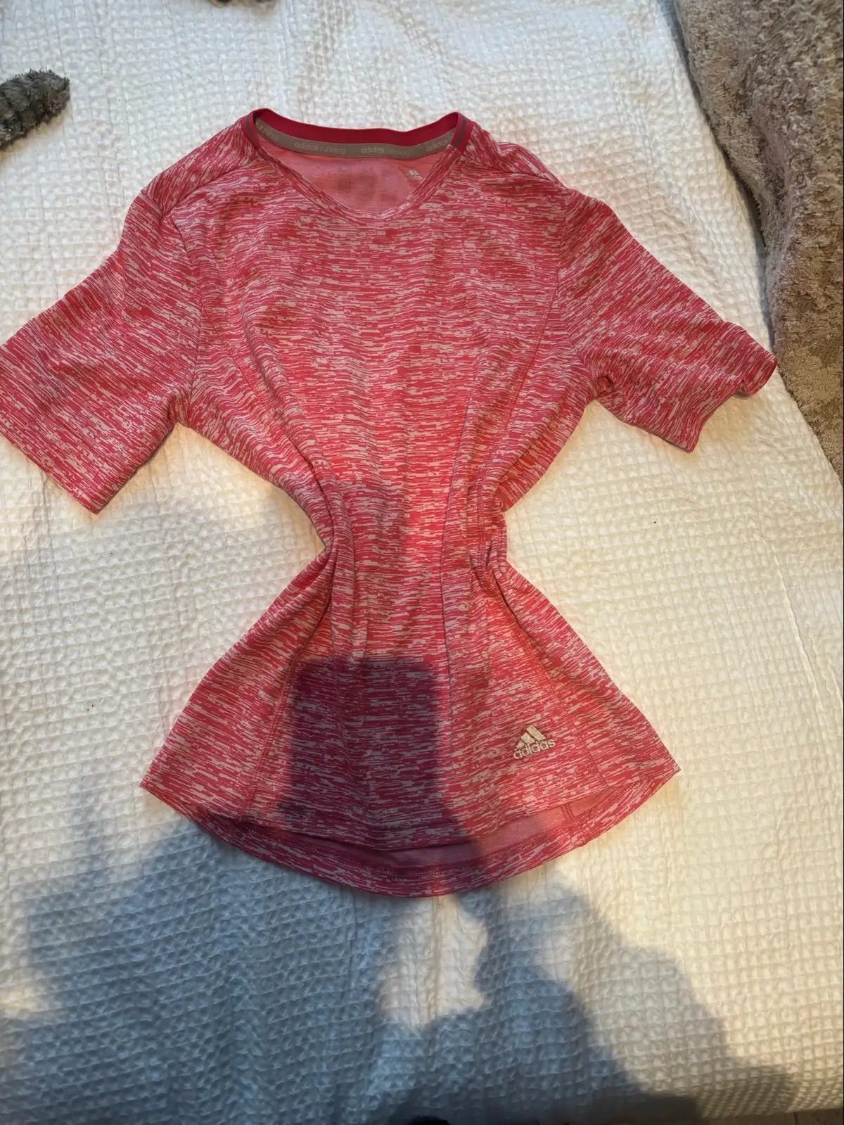 Adidas Running Marled Pink T-Shirt