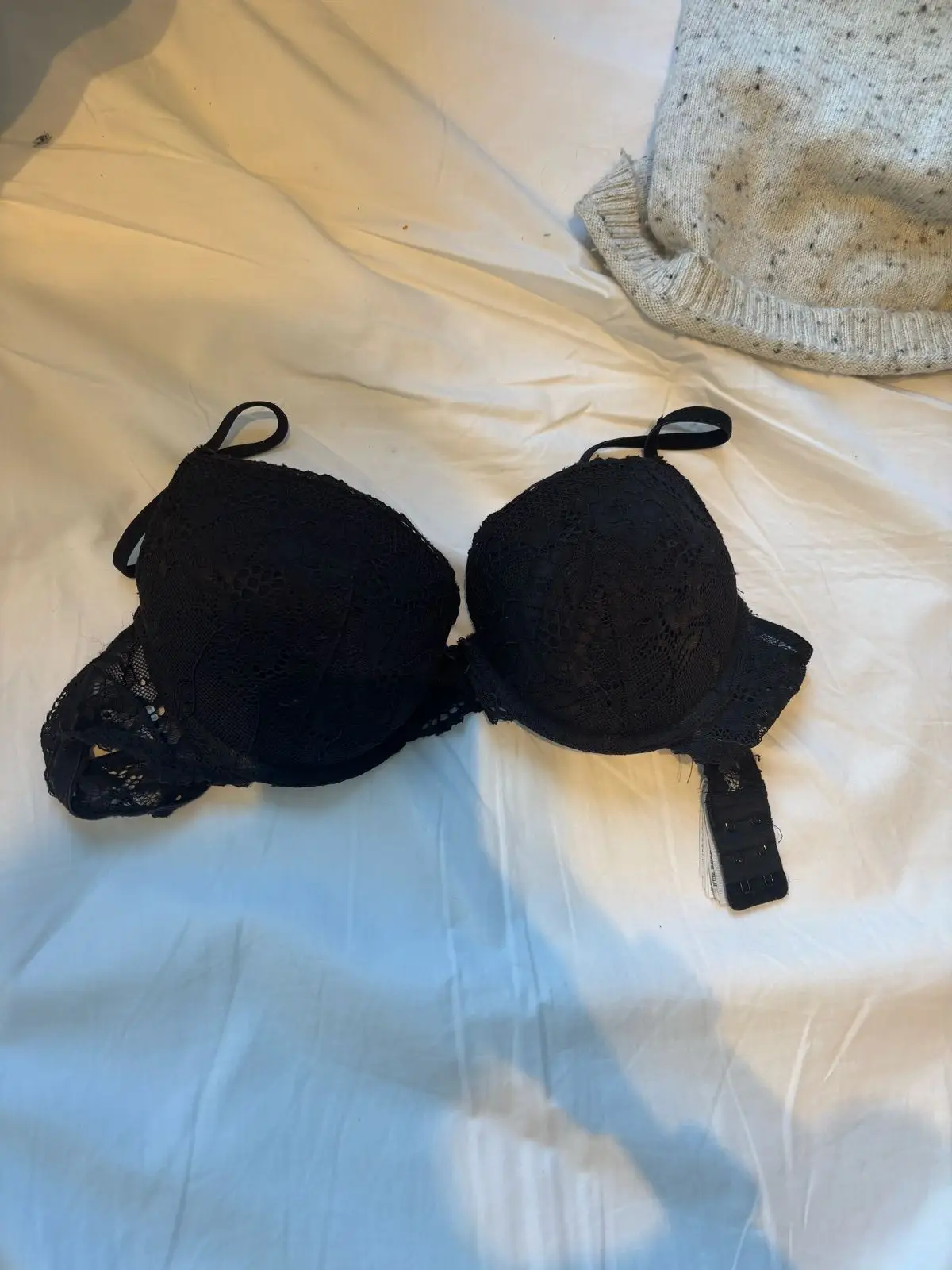Cotton On Black Lace Bra Size 34