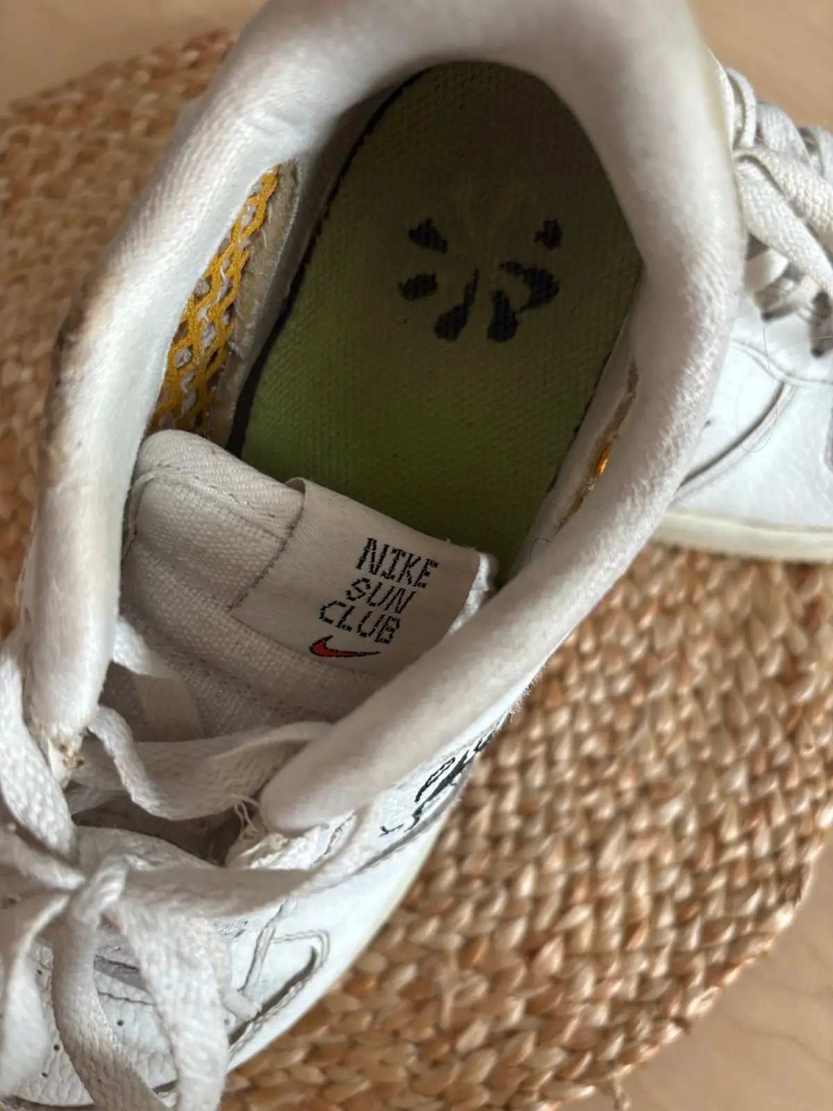 Nike Air Force 1 Custom Shark Embroidered Sneakers