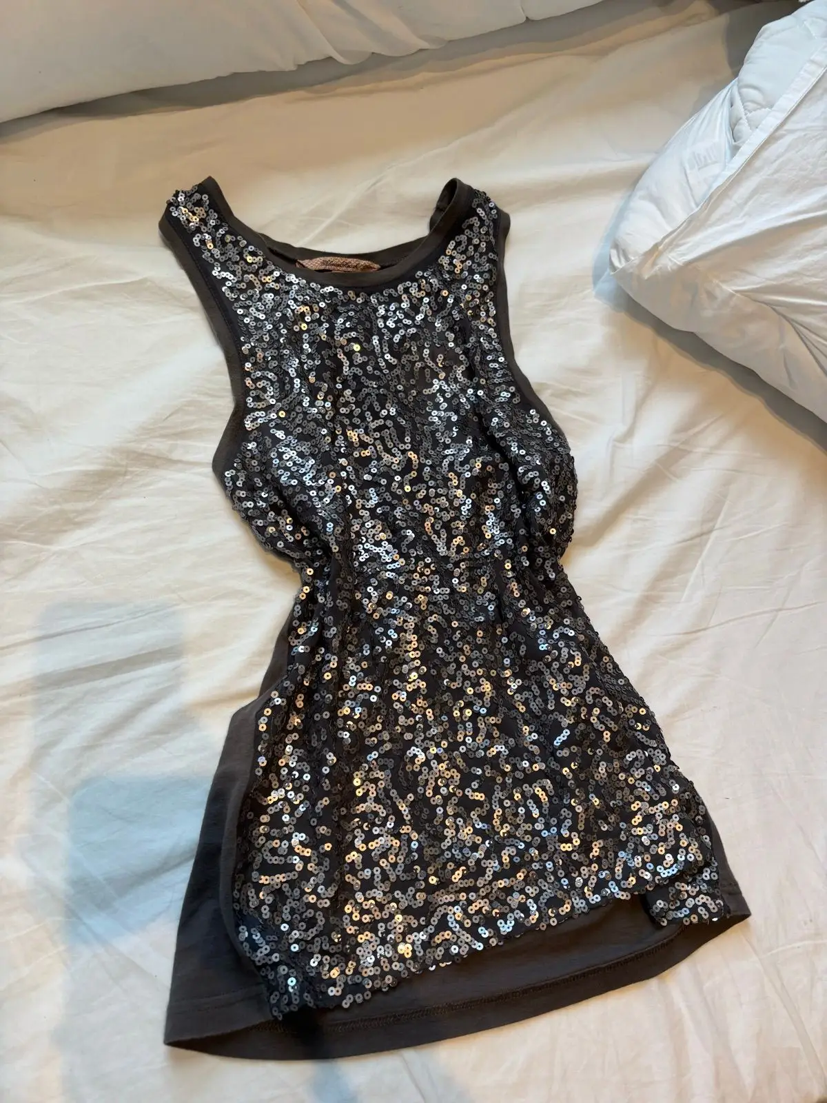Silvian Heach Sequin Embellished Sleeveless Top