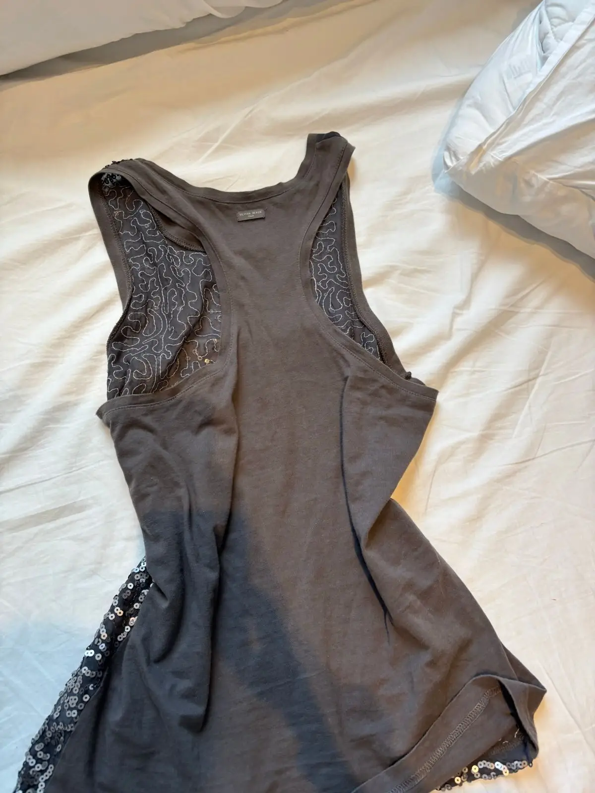 Silvian Heach Sequin Embellished Sleeveless Top