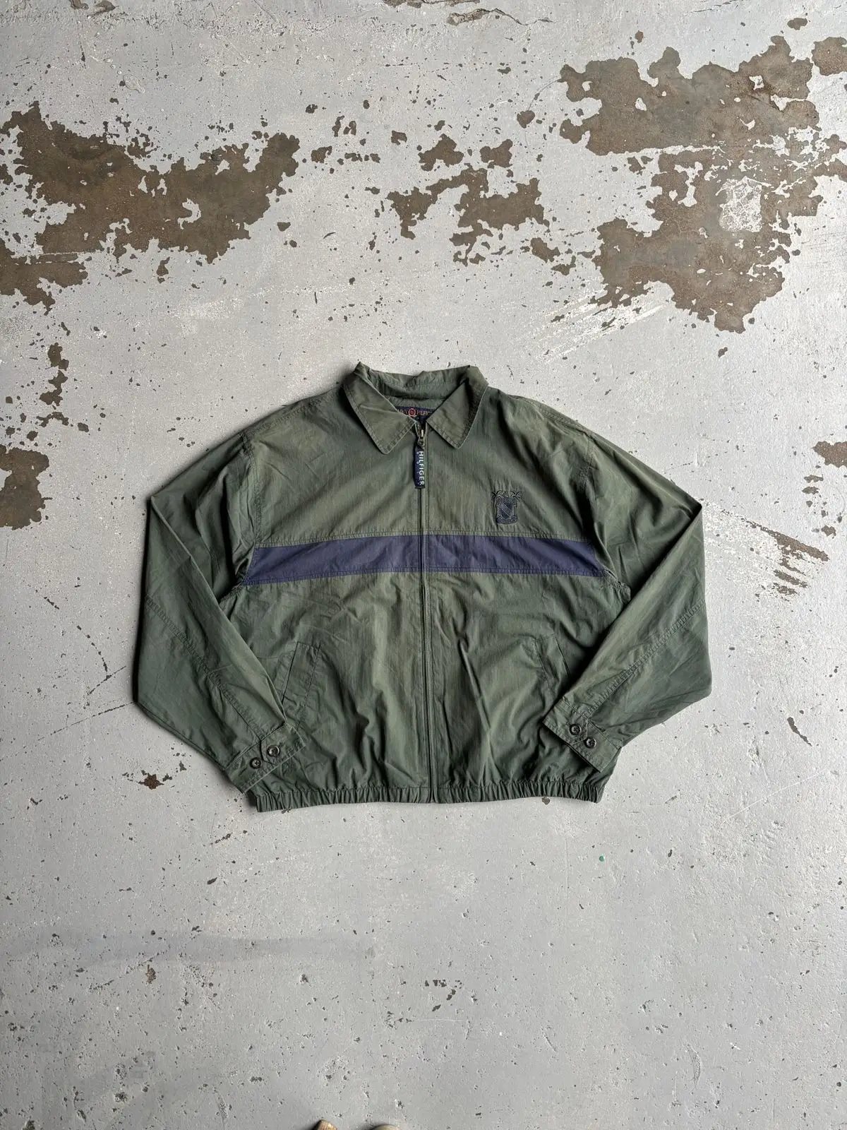 Tommy Hilfiger Olive Green Zip Jacket
