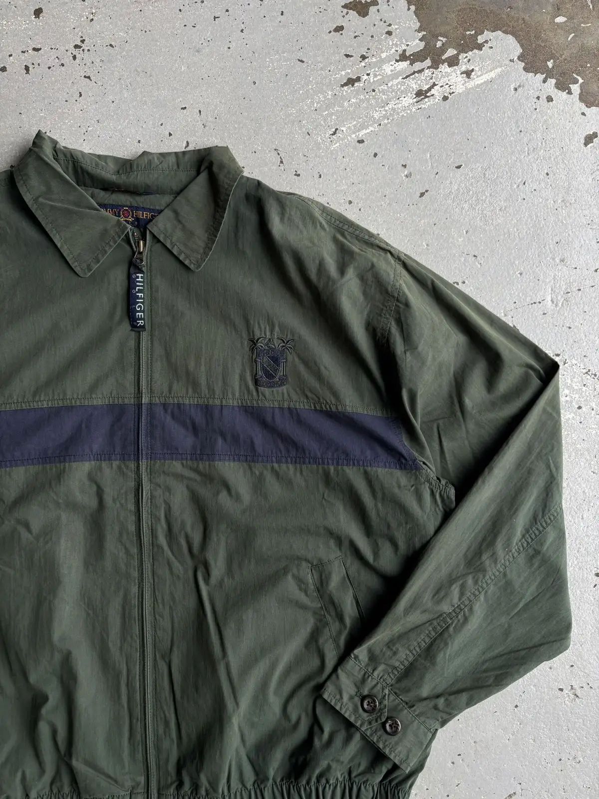 Tommy Hilfiger Olive Green Zip Jacket