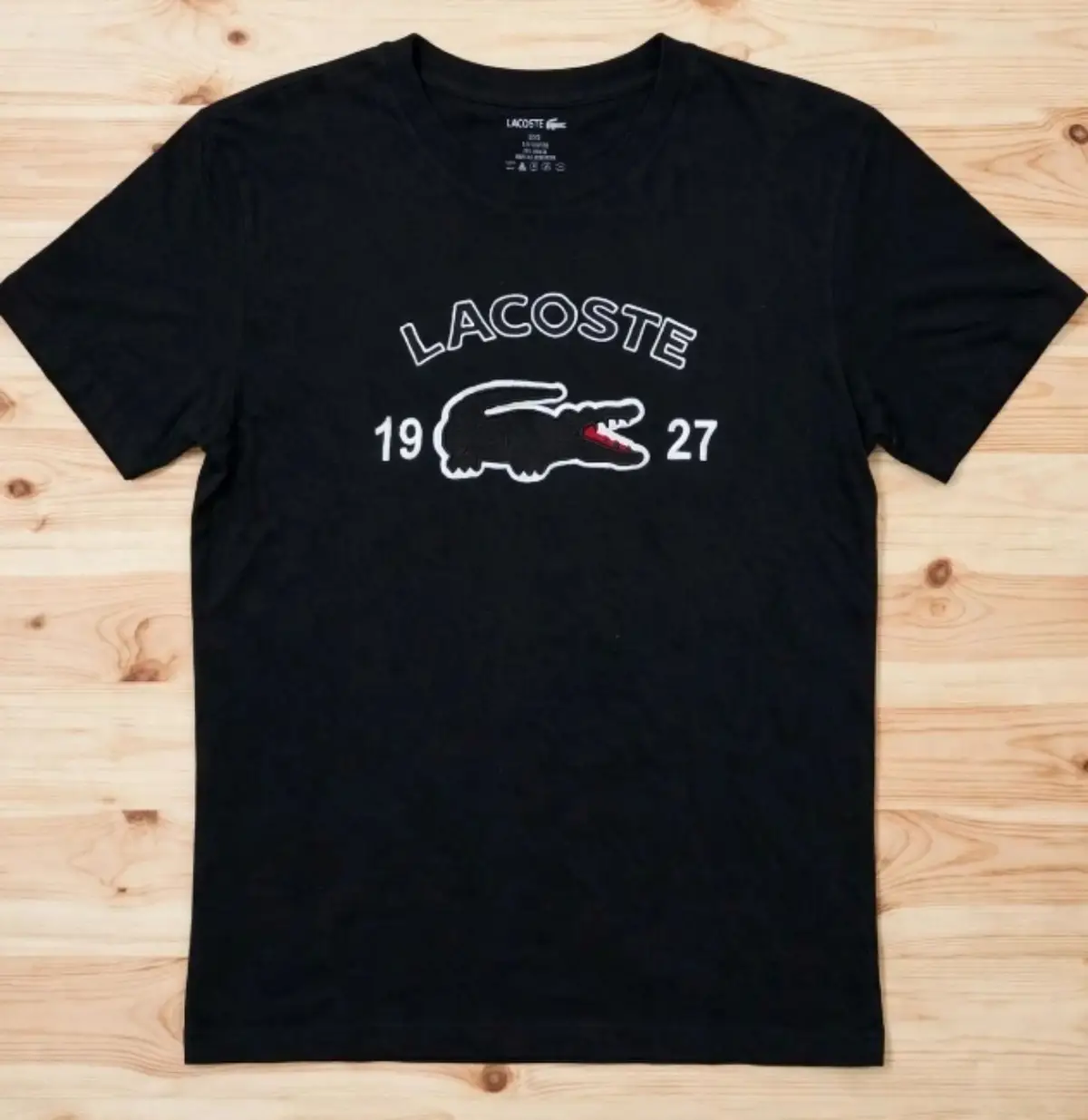 Lacoste 1927 Graphic Black T-Shirt