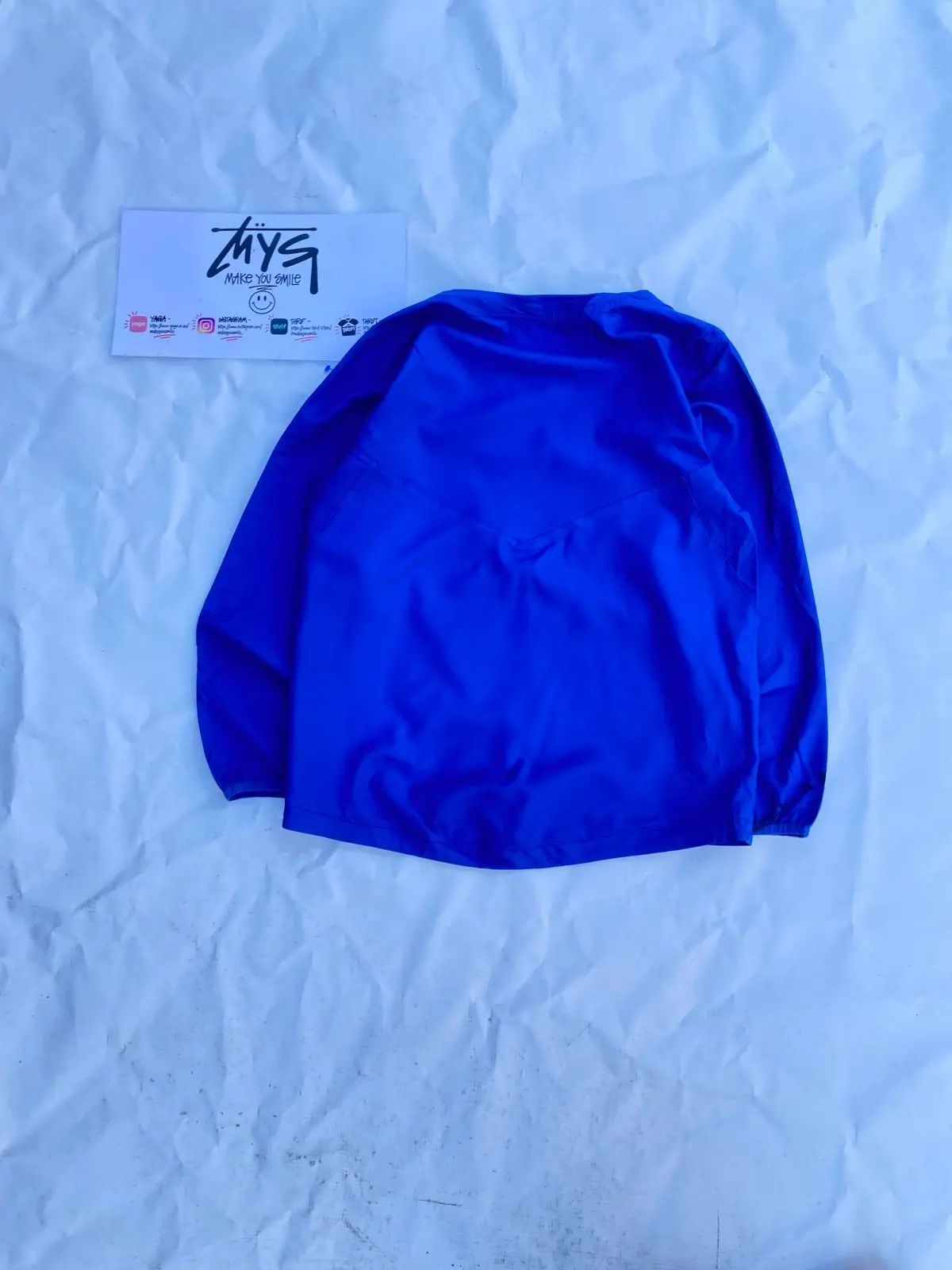 Nike Blue Long-Sleeve Pullover Top