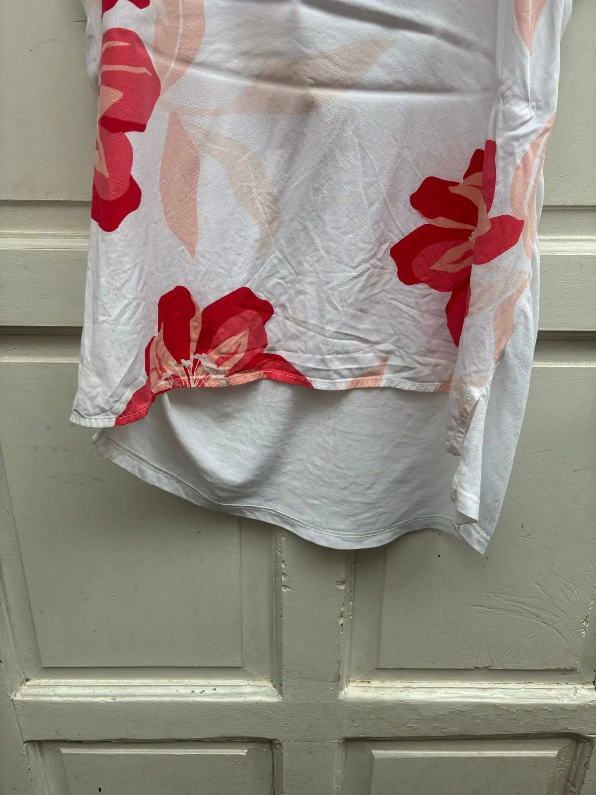 Poetry White Floral Print Short Sleeve Top
