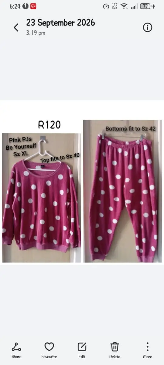 Pep Polka dot winter pyjamas